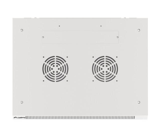 Lanberg Wisząca 19" 9U 600x450mm jednosekcyjna (szara) - 455390 - zdjęcie 4